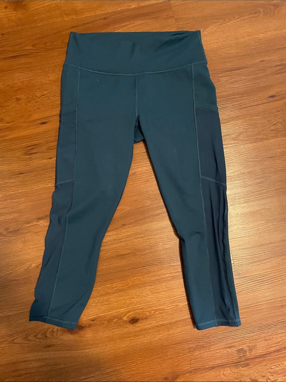 Fabletics Blue High-Waist Capri Leggings